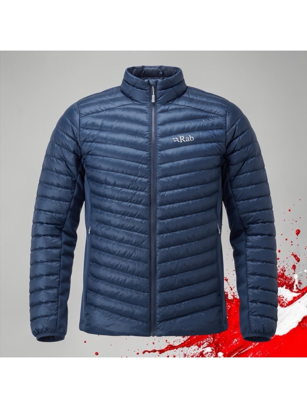 Rab Jacket Mens XXL Blue Cirrus Flex Puffer Preppy Outdoors Hiking Ski Luxury